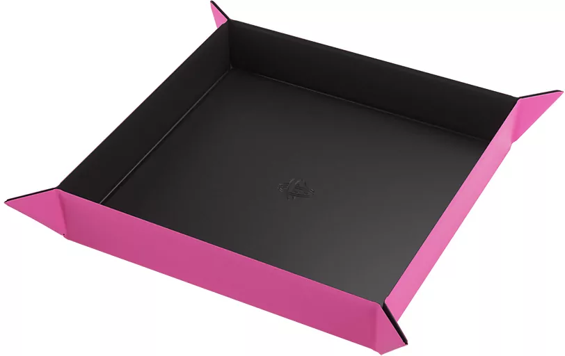 Gamegenic: Magnetic Dice Tray - Square - Black/Pink - tantis.pl