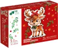 Puzzle drewniane 50 Christmas Reniferek - tantis.pl
