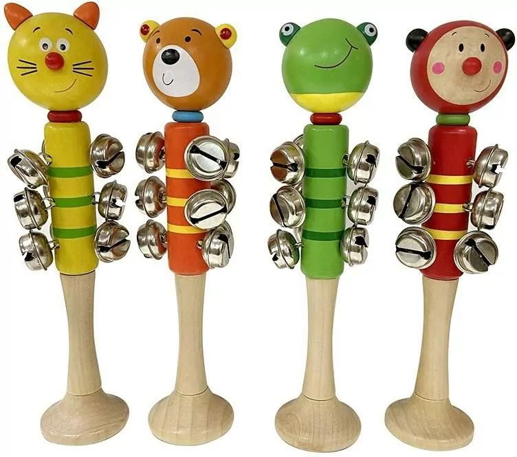 Dzwoneczki drewniane zwierzęta - tantis.pl