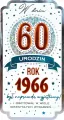 Karnet Urodziny 60 - tantis.pl