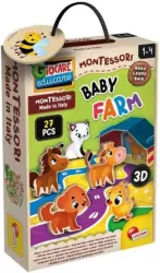 Montessori baby Farma dziecięca drewniana 96886 LISCIANI
