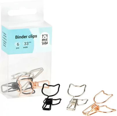 Klipy metalowe 33mm Cute Cats