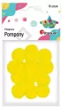 Pompony poliestrowe 18mm żółte - tantis.pl