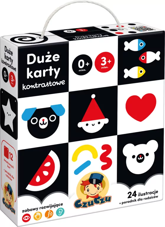 CzuCzu. Duże karty kontrastowe. 0+, 3+ - tantis.pl