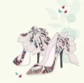Karnet Swarovski kwadrat Szpilki - tantis.pl