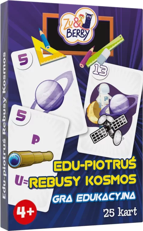 Trefl. Karty Edu Piotruś. Rebusy kosmos - tantis.pl