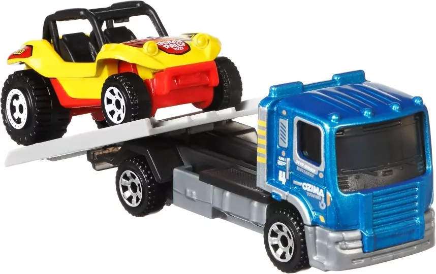 Matchbox. Samochód z przyczepą i akcesoriami - tantis.pl
