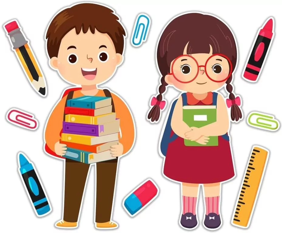 Dekoracje szkolne - Dzieci szkolne XXL 10el - tantis.pl