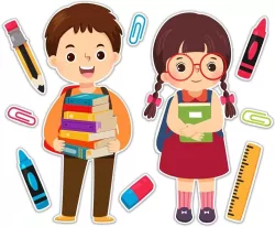 Dekoracje szkolne - Dzieci szkolne XXL 10el