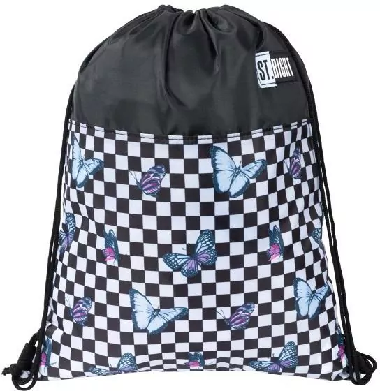 Worek na obuwie z motylkiem SO1 Chessboard Butterflies - tantis.pl