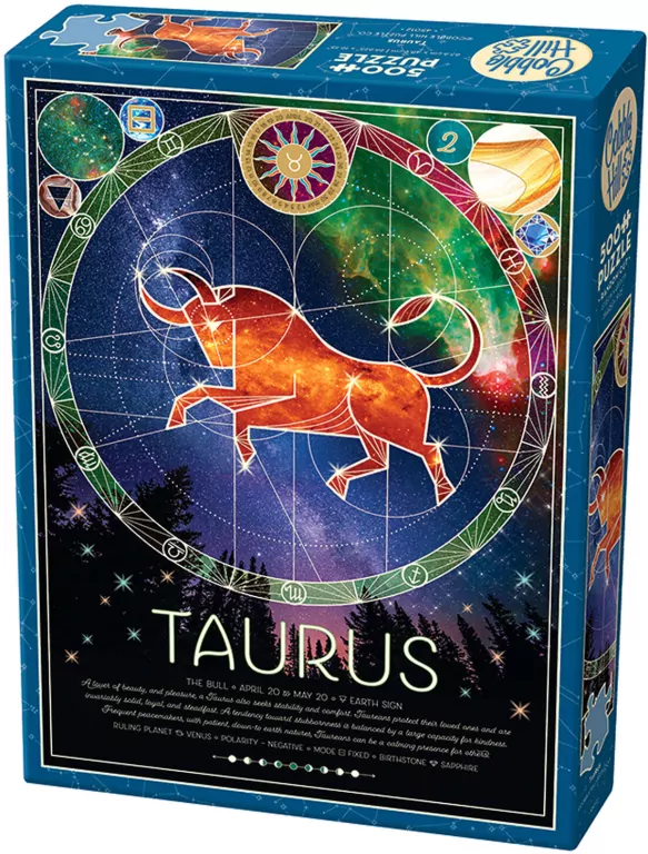 Puzzle 500 Znaki zodiaku: Byk - tantis.pl