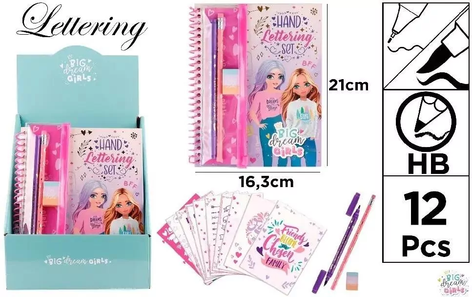 Notes kreatywny na spirali z akcesoriami BDGirls - tantis.pl