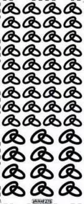 Stiker ażurowy 276 10x23cm złoty - tantis.pl