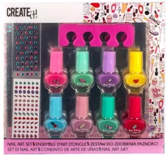 Create it!. Zestaw do paznokci z naklejkami - tantis.pl