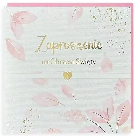 Zaproszenie Chrzest - tantis.pl