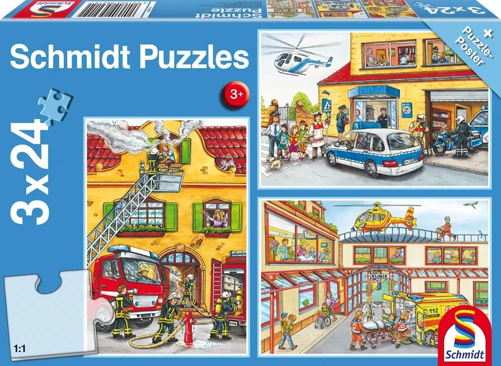 Puzzle 3x24 Służby ratownicze G3 - tantis.pl