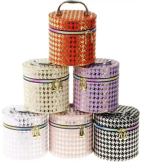 Kuferek S z lusterkiem na zamek 14x13x14cm MIX - tantis.pl