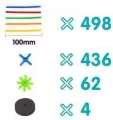 Klocki małych geniuszy. 1000 elementów - tantis.pl