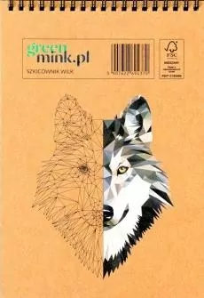 Szkicownik na spirali, Wilk - tantis.pl