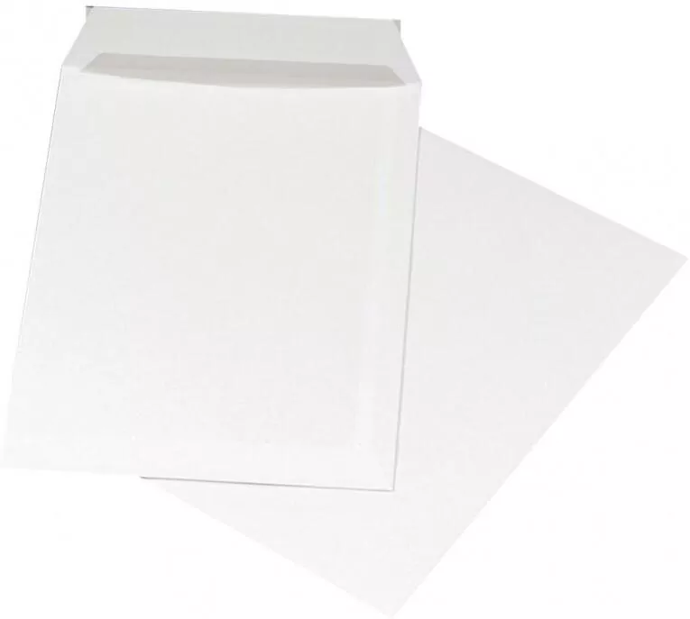 Koperty z taśmą silikonową C4 229x324mm 90gsm białe - tantis.pl