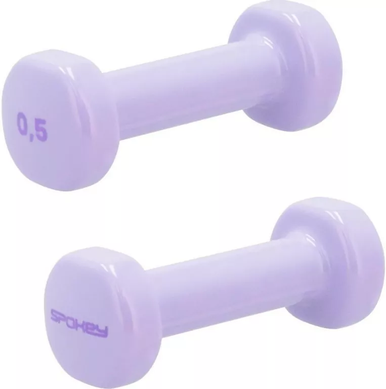 Zestaw hantli winylowych 2x0,5kg Shape fiolet - tantis.pl