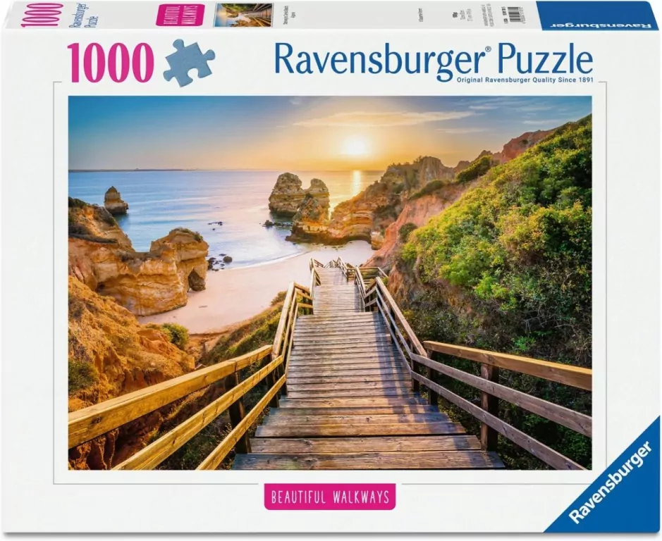 Puzzle 1000 Stairway to Camilo Beach, Algarve - tantis.pl