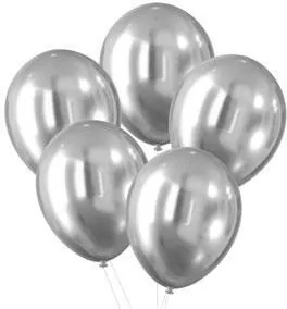 Balony srebrne 30cm - tantis.pl