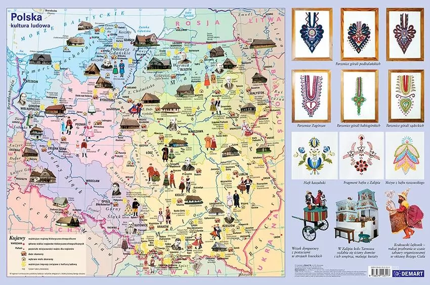 Polska kultura ludowa. Podkładka na biurko - tantis.pl