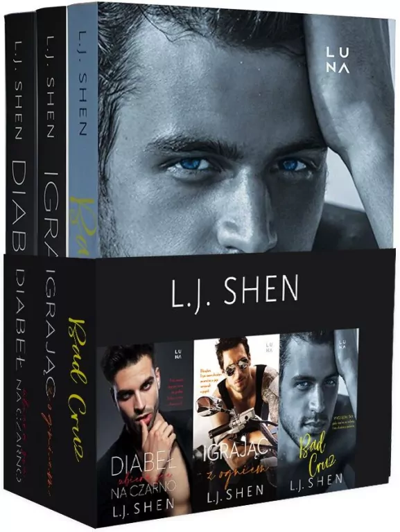 Pakiet L.J. Shen: Diabeł ubiera się na czarno / Igrając z ogniem / Bad Cruz - tantis.pl
