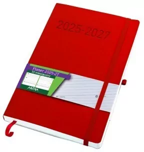 Planer 2025/2027 B5 30 miesięczny czerwony - tantis.pl