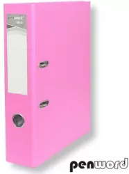 Segregator A4 z okuciem 7,5cm. Różowy