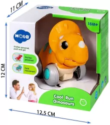 Dinozaur interaktywny z napędem pomarańczowy