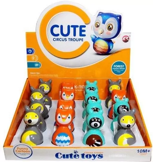 Wańka wstańka leśne zwierzęta MIX - tantis.pl