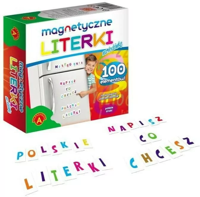Magnetyczne literki na lodówkę - tantis.pl