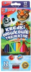 Kredki trójkątne. 12 kolorów