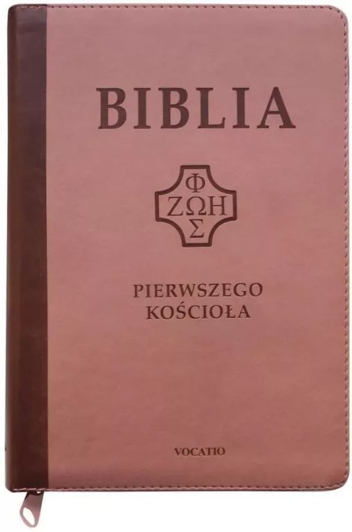 Biblia pierwszego Kościoła z paginat. suwak róż - tantis.pl