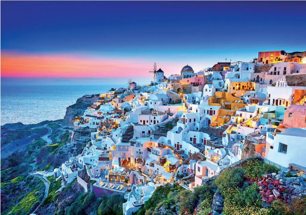Puzzle 1500 Santorini/Grecja. 110473 - tantis.pl