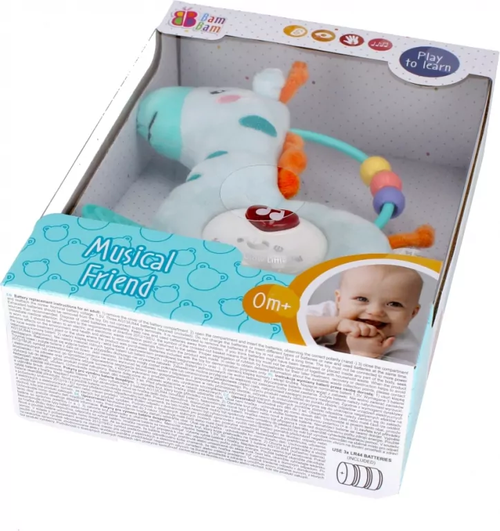 Muzyczna Żyrafka gryzak. Bam Bam - tantis.pl