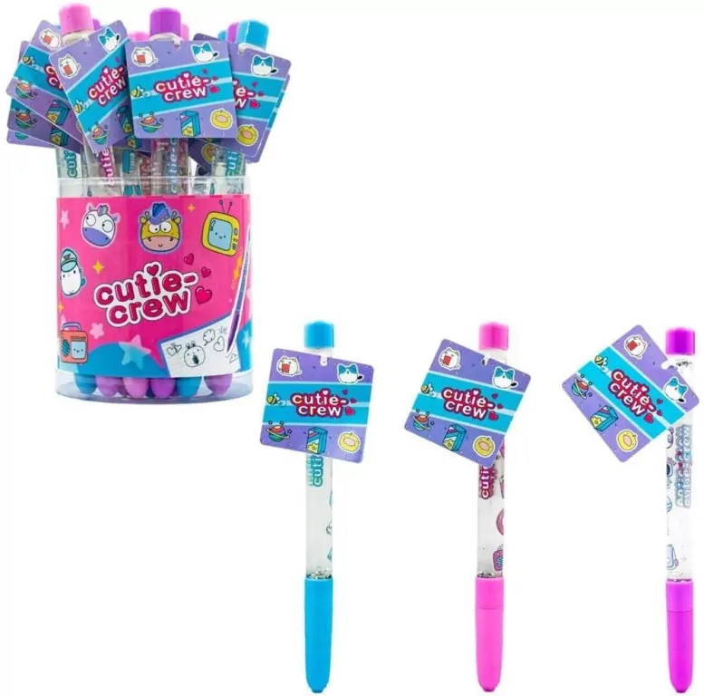 Długopis z brokatem mix CUTIE CREW - tantis.pl