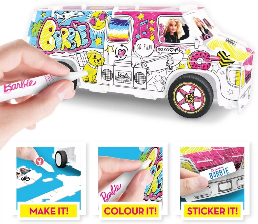Barbie. Maker Kitz. Pomaluj kampera - tantis.pl