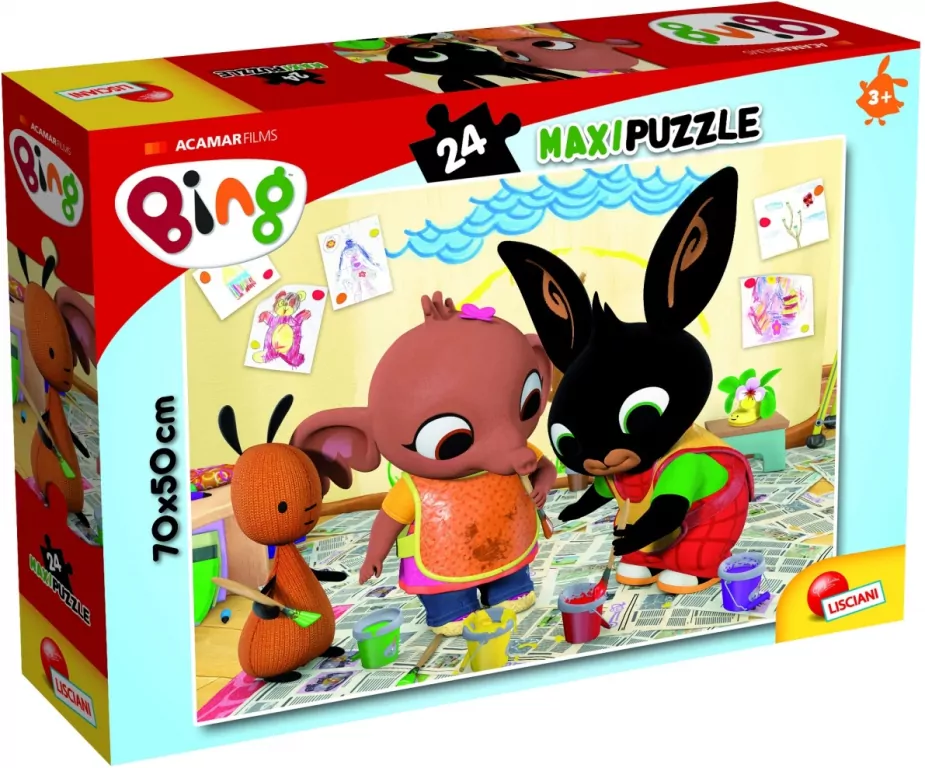 Lisciani. Puzzle 24 Supermaxi. Bing Art Attack! - tantis.pl