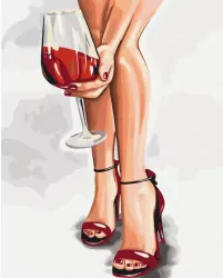 Malowanie po numerach - Gracja szkła 40x50cm