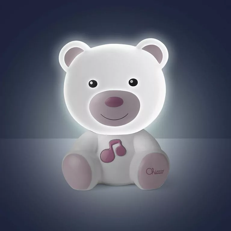 Chicco. Lampka nocna. Różowa - tantis.pl