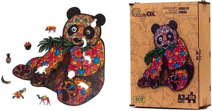 Puzzle drewniane eko 124. Kung Fu Panda - tantis.pl
