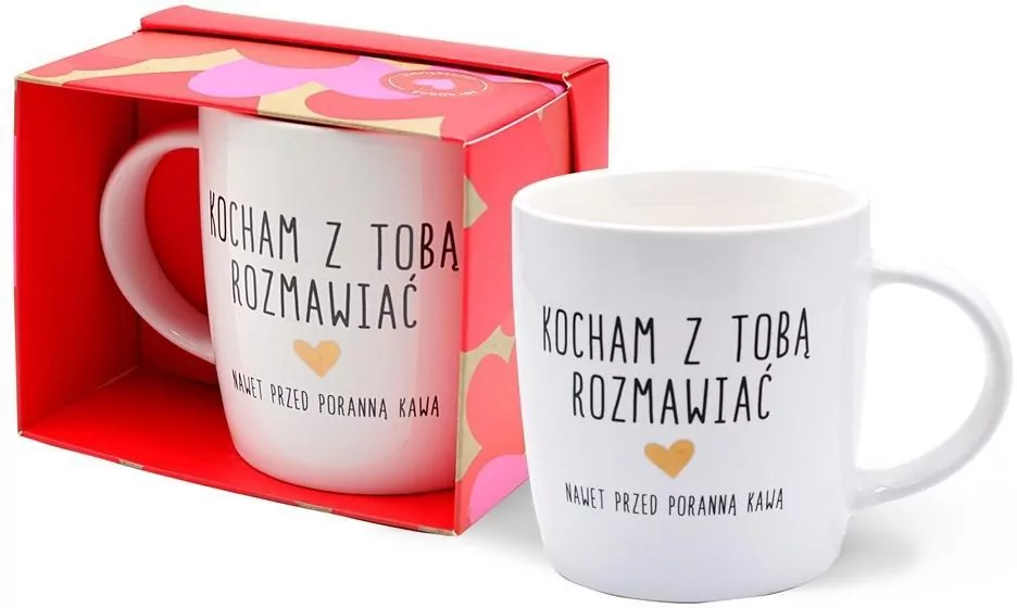 Kubek prezentowy Kocham z Tobą rozmawiać - tantis.pl