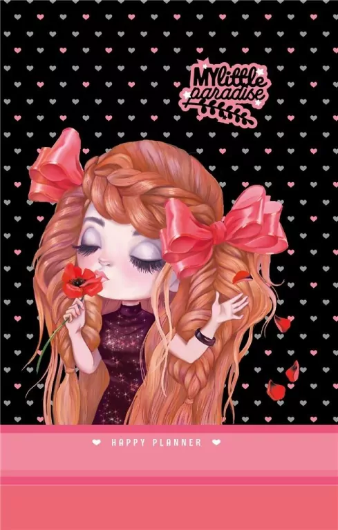 Planer dla dziewczynek 135 x 197/96K kratka. Brokat - tantis.pl