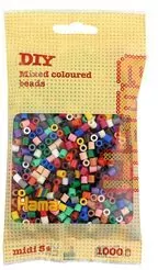 Hama Midi Koraliki w woreczku 1000 różnokolorowe