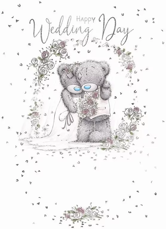 Kartka ślubna Happy Wedding Day - tantis.pl