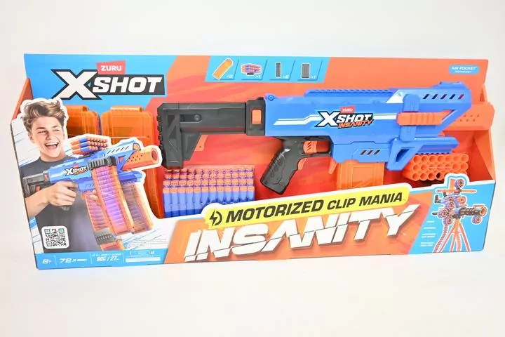 *****ZURU X-SHOT Motorized Clip Mania 36786 - tantis.pl