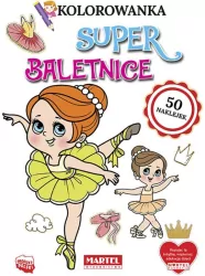 Kolorowanka z naklejkami. Superbaletnice